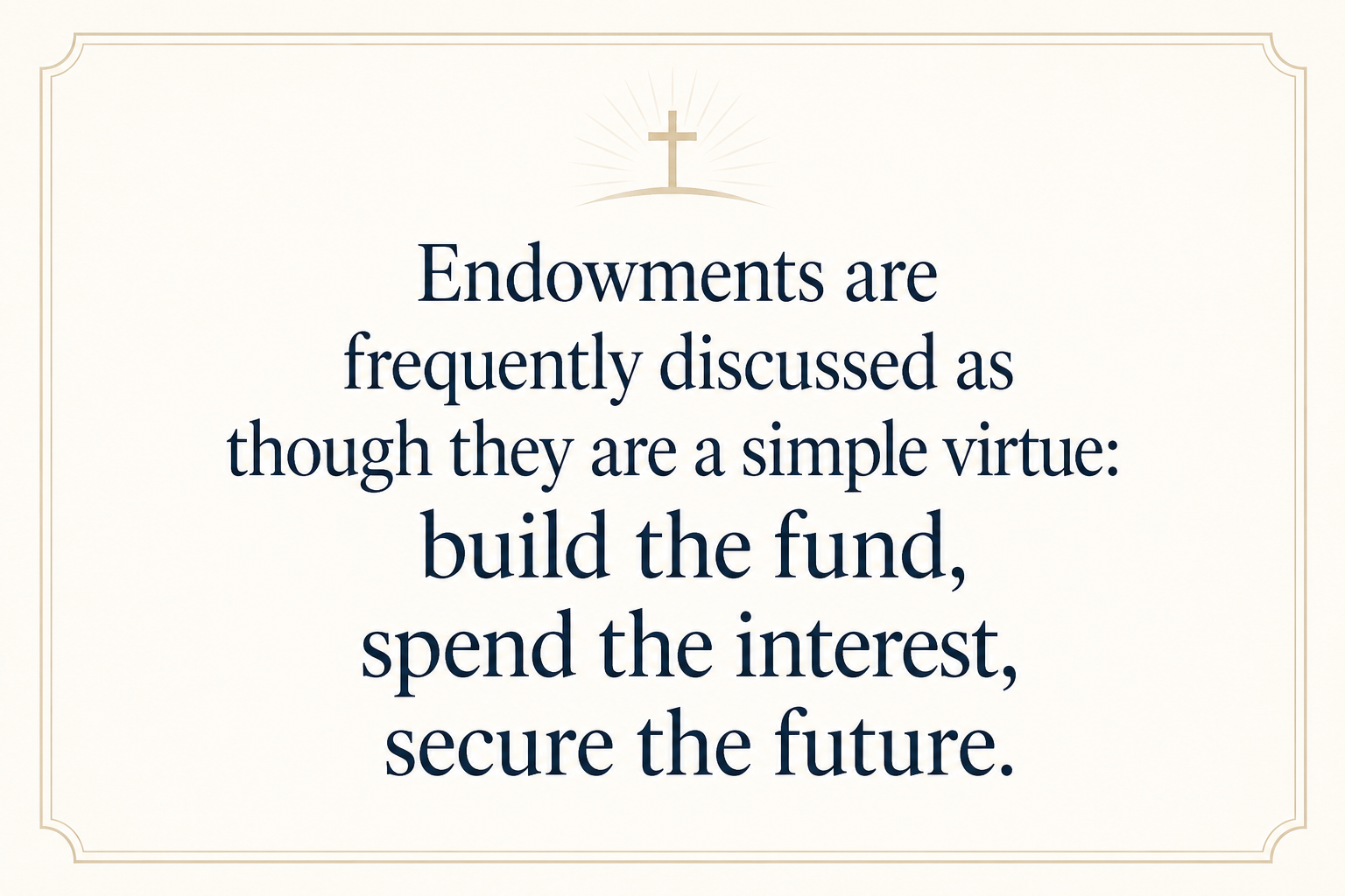 Key insight about Planned Giving and Major Gifts for Christian Camps