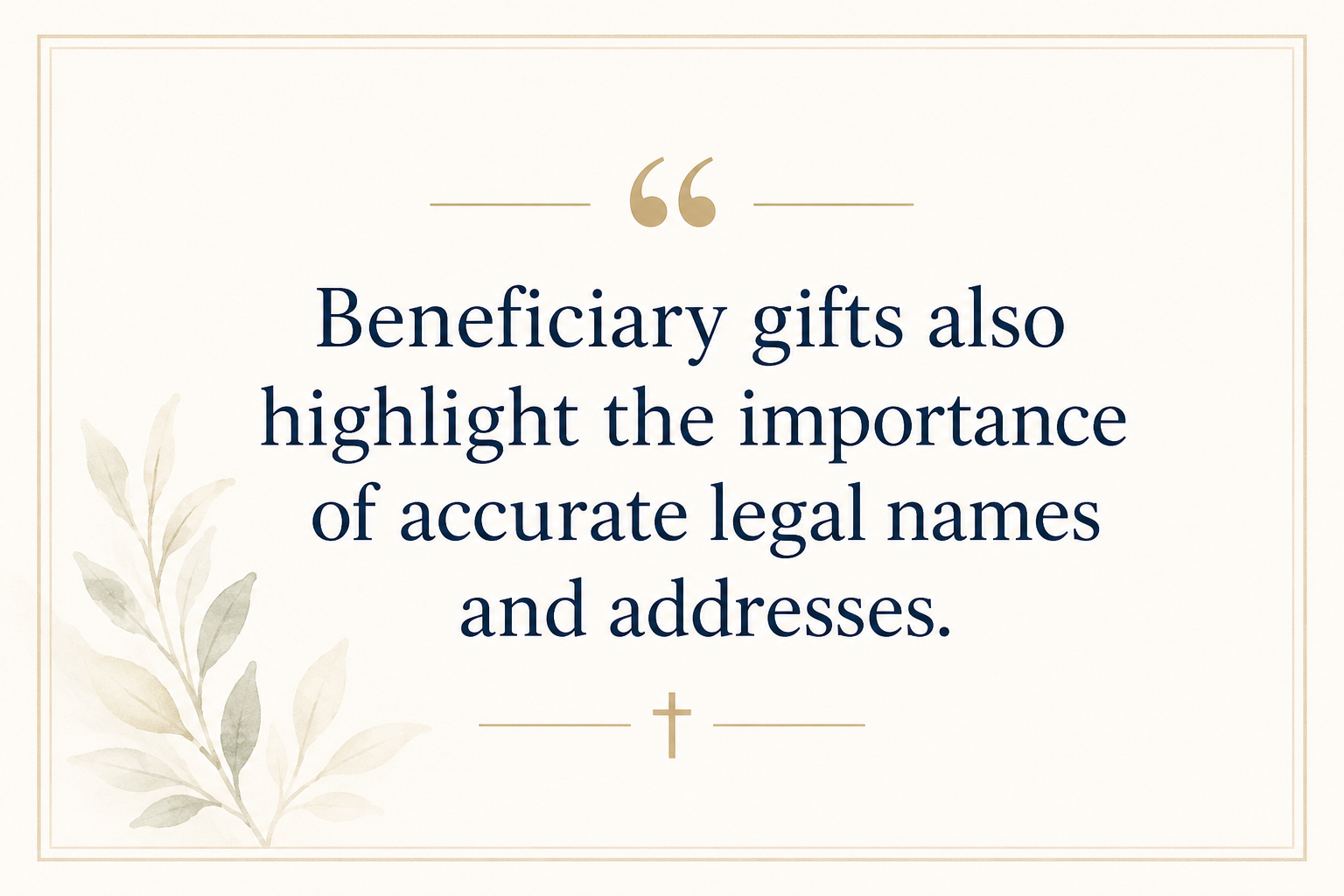 Key insight about Planned giving options for Bible engagement ministry donors