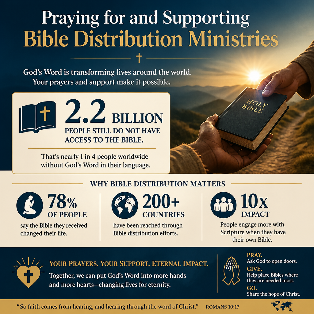 Praying for and Supporting Bible Distribution Ministries statistics