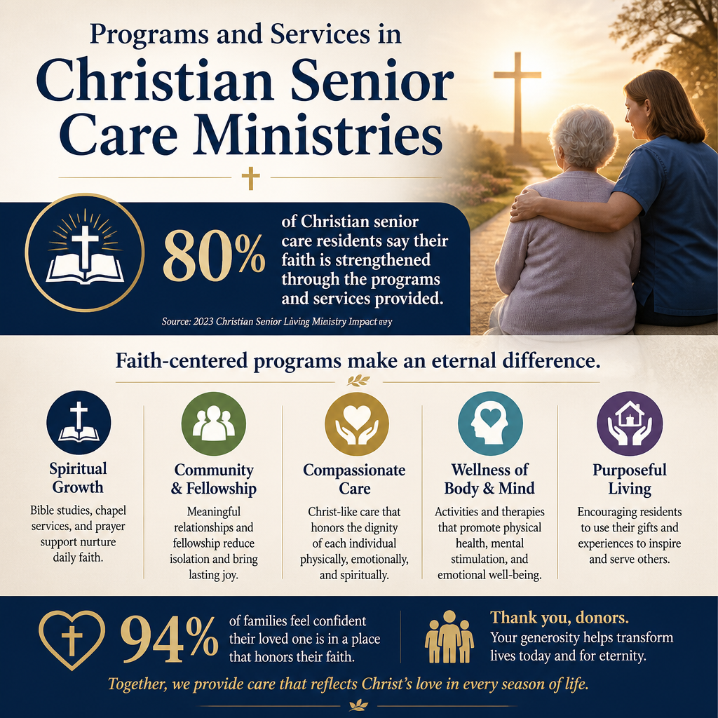 Programs and Services in Christian Senior Care Ministries statistics