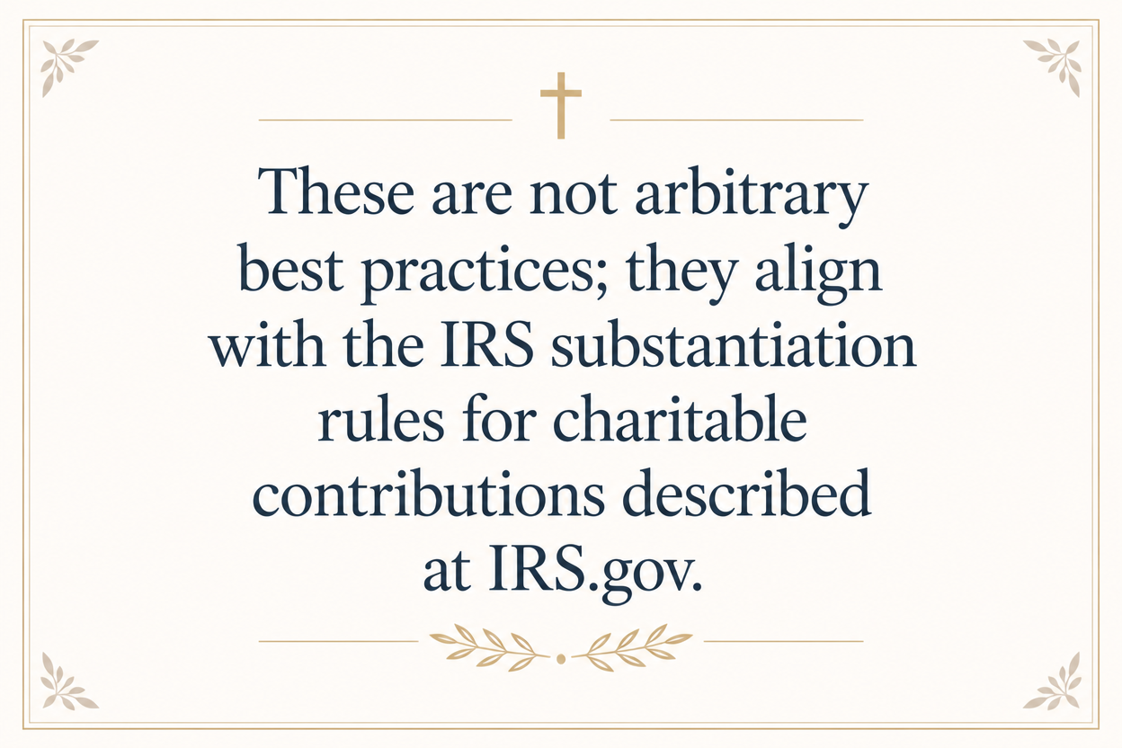 Key insight about Tax Receipts and Reporting for Donations to Christian Financial Service Ministries