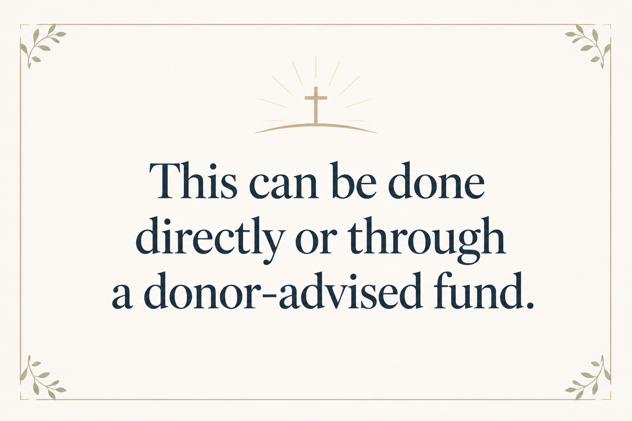 Key insight about Tax-Smart Giving to Christian Legal Services