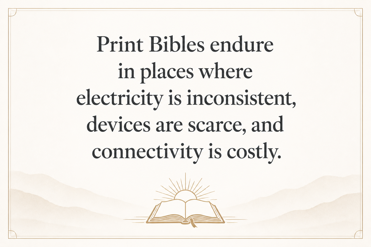 Key insight about Translations, Formats, and Languages in Bible Distribution
