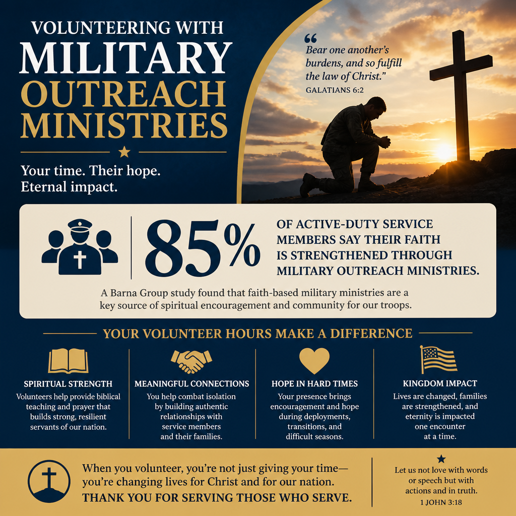 Volunteering with Military Outreach Ministries statistics