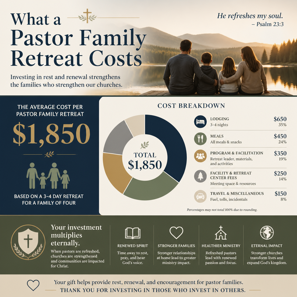 What a pastor family retreat costs statistics