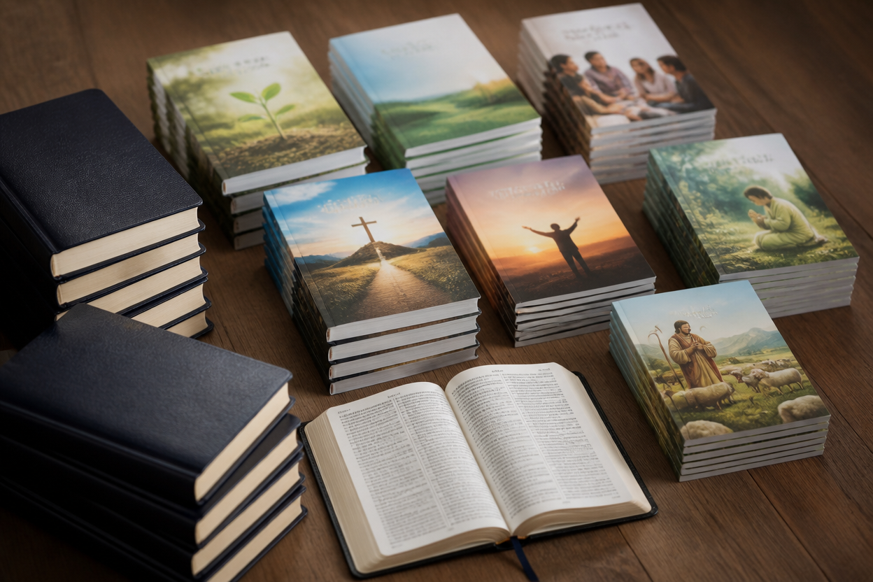 Guide to What Bible distribution ministries print for new believers