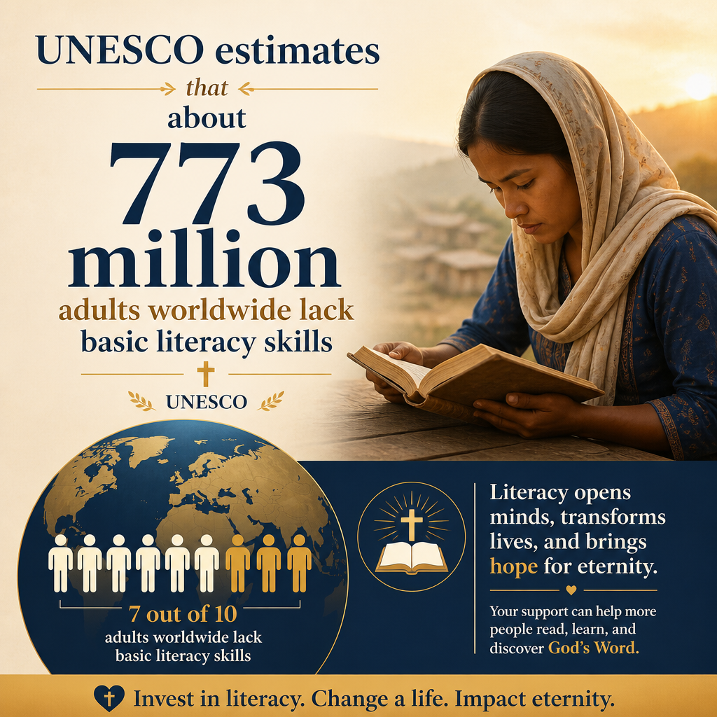 UNESCO estimates that about 773 million adults worldwide lack basic literacy skills UNESCO.