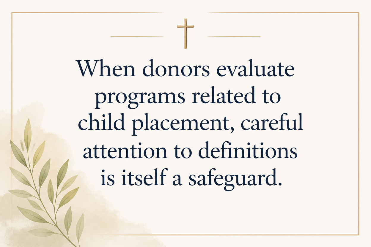 Key insight about What child safeguards Christian adoption ministries use