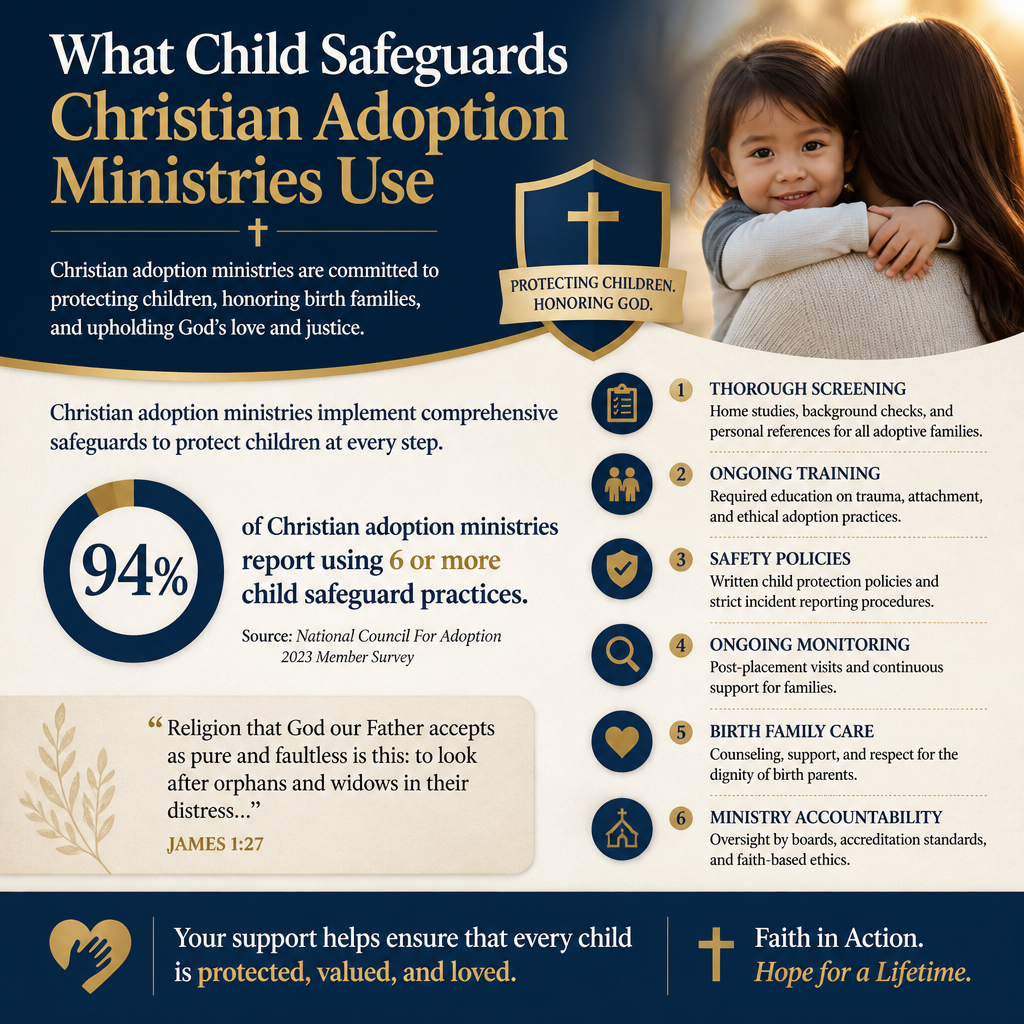 What child safeguards Christian adoption ministries use statistics