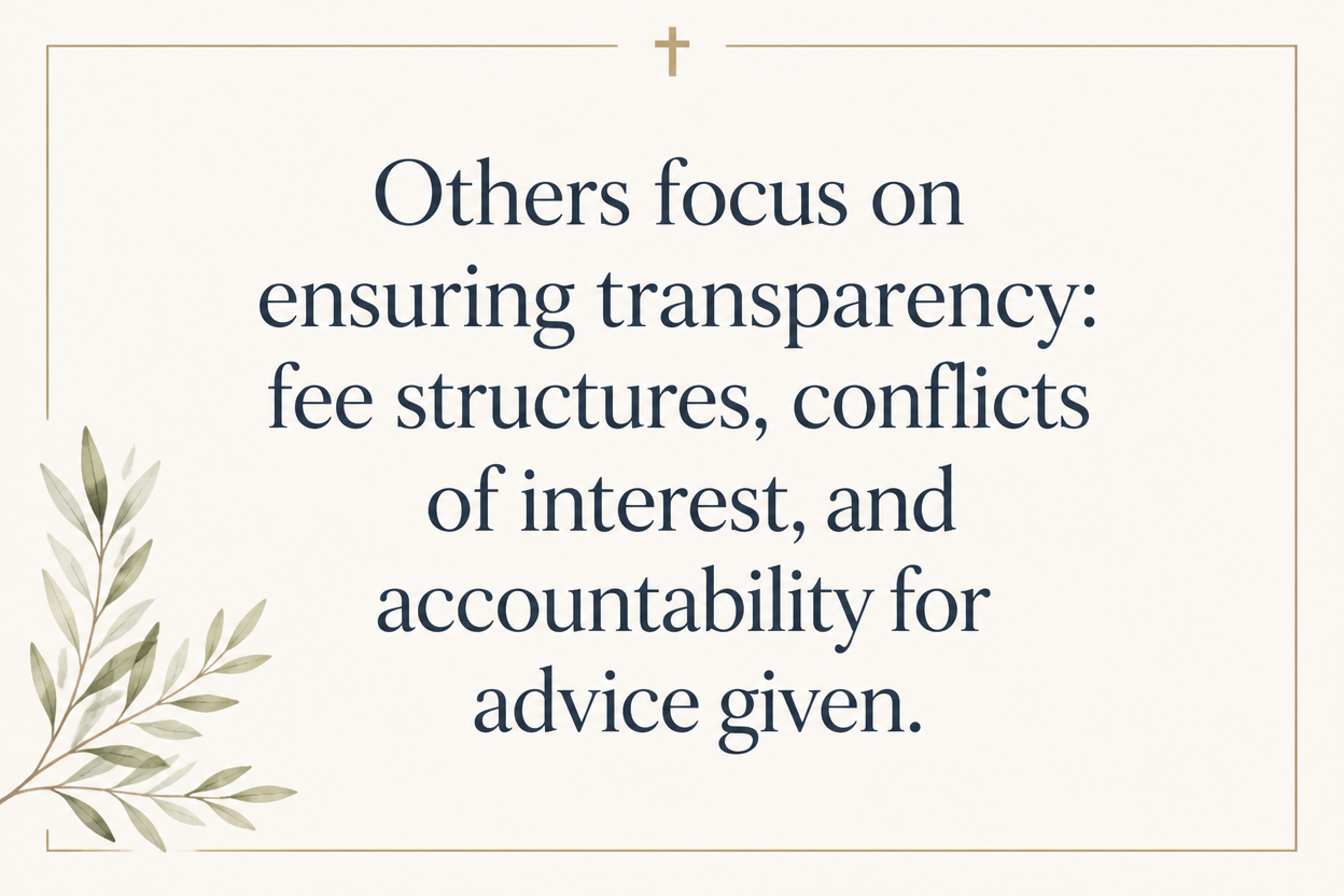 Key insight about What Christian financial service ministries do