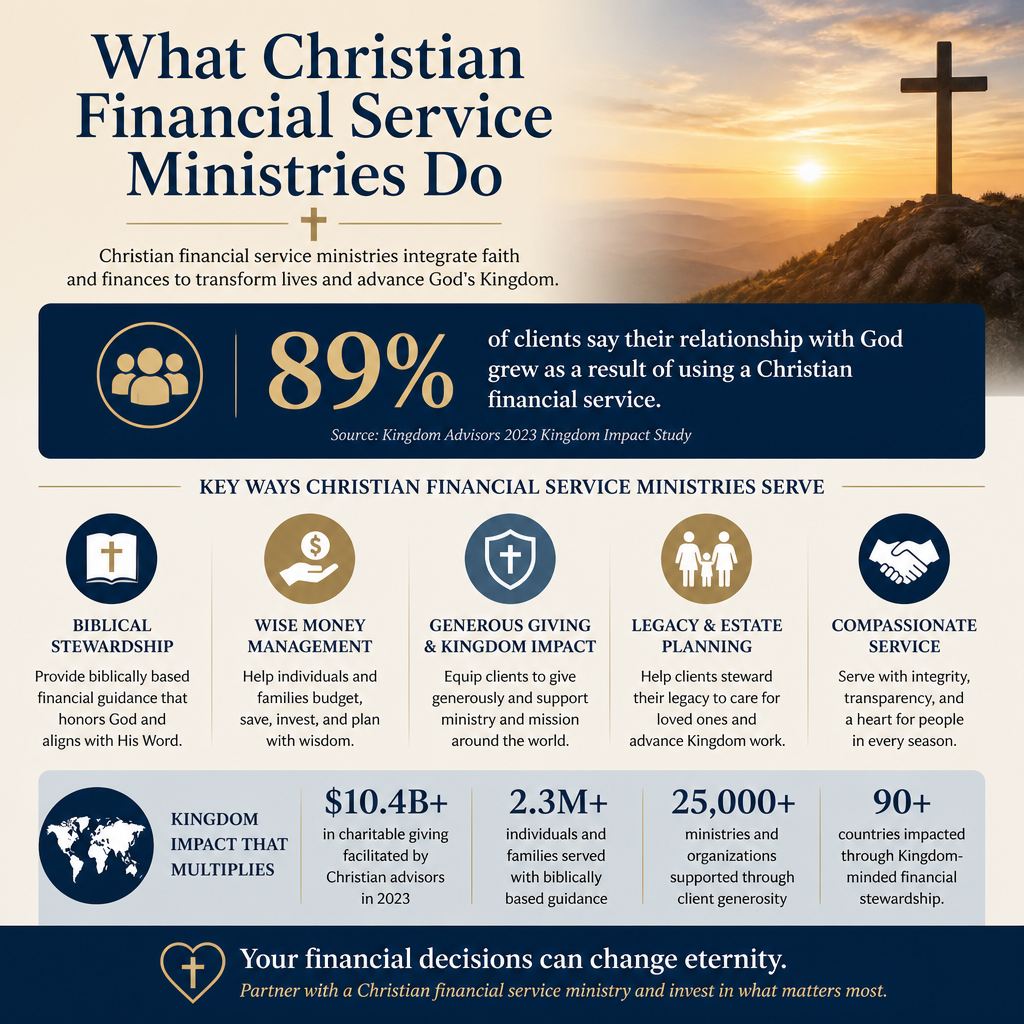 What Christian financial service ministries do statistics
