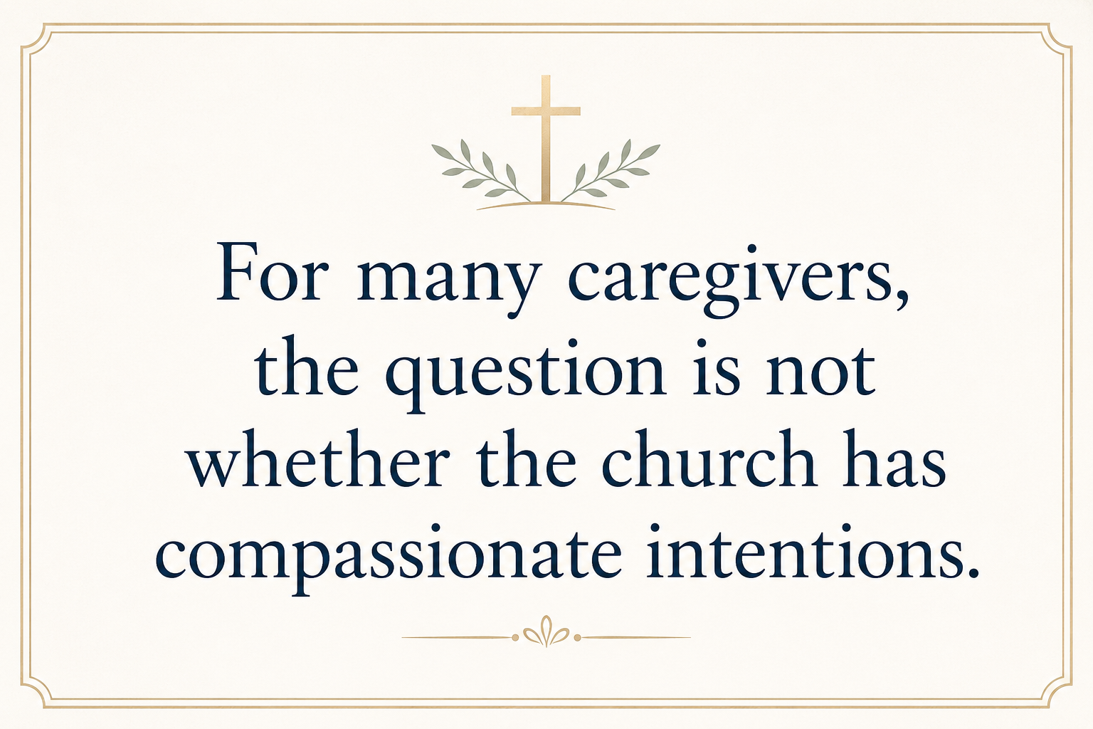 Key insight about What Christian inclusion means in disability ministry