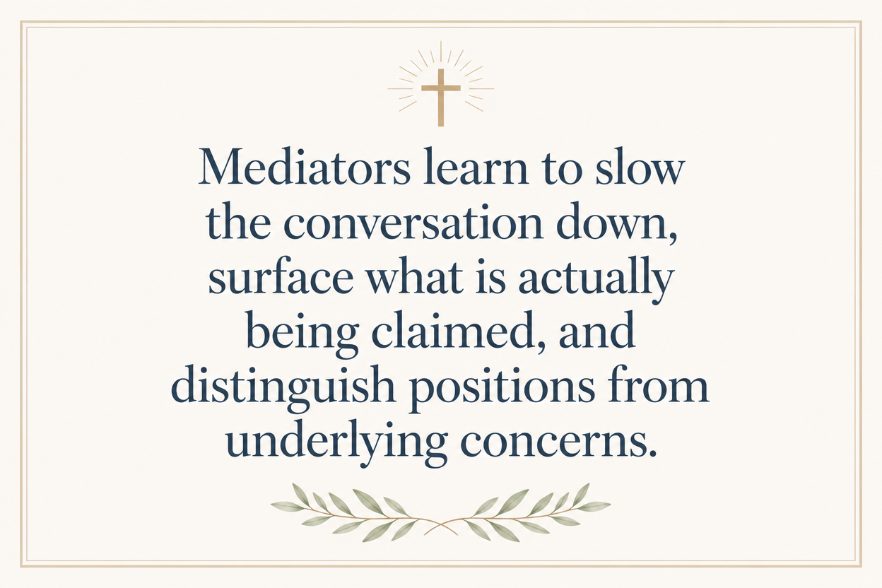 Key insight about What Christian mediation ministry training includes