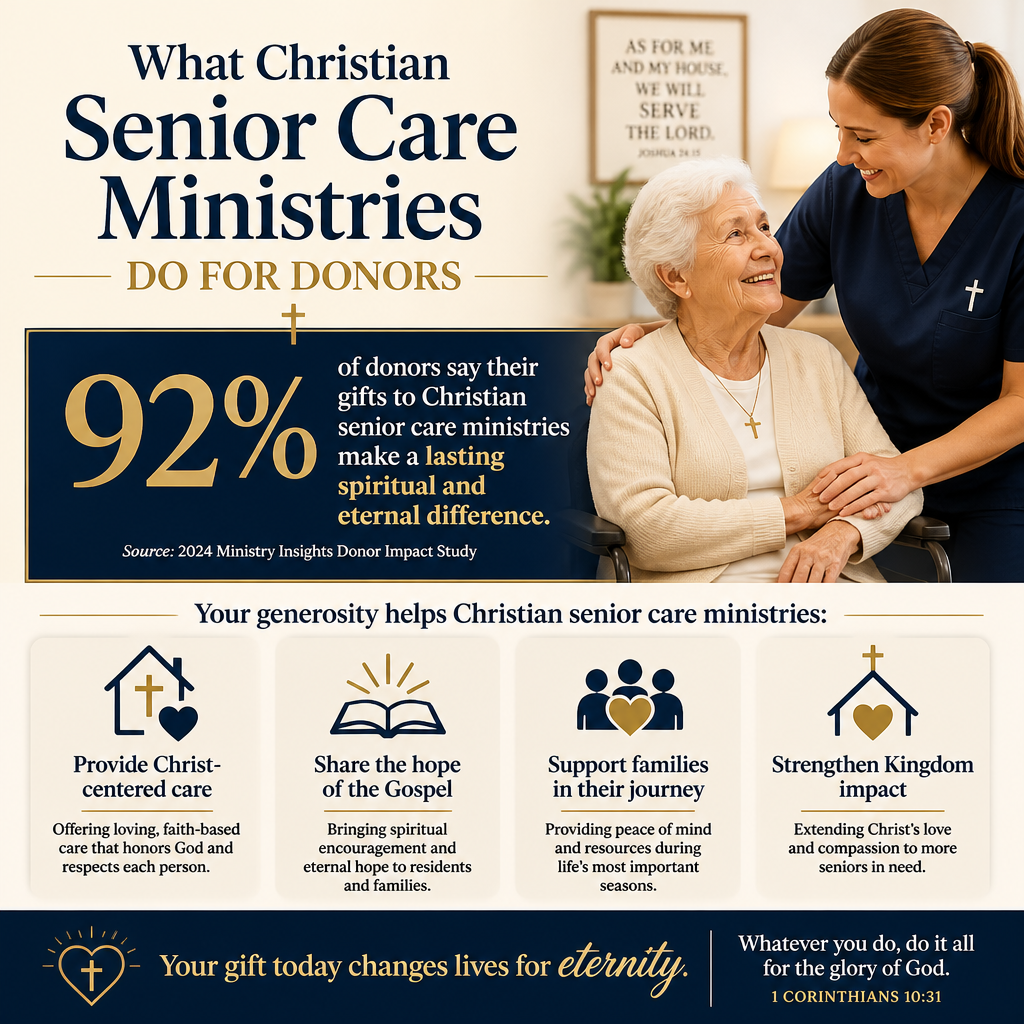 What Christian senior care ministries do for donors statistics