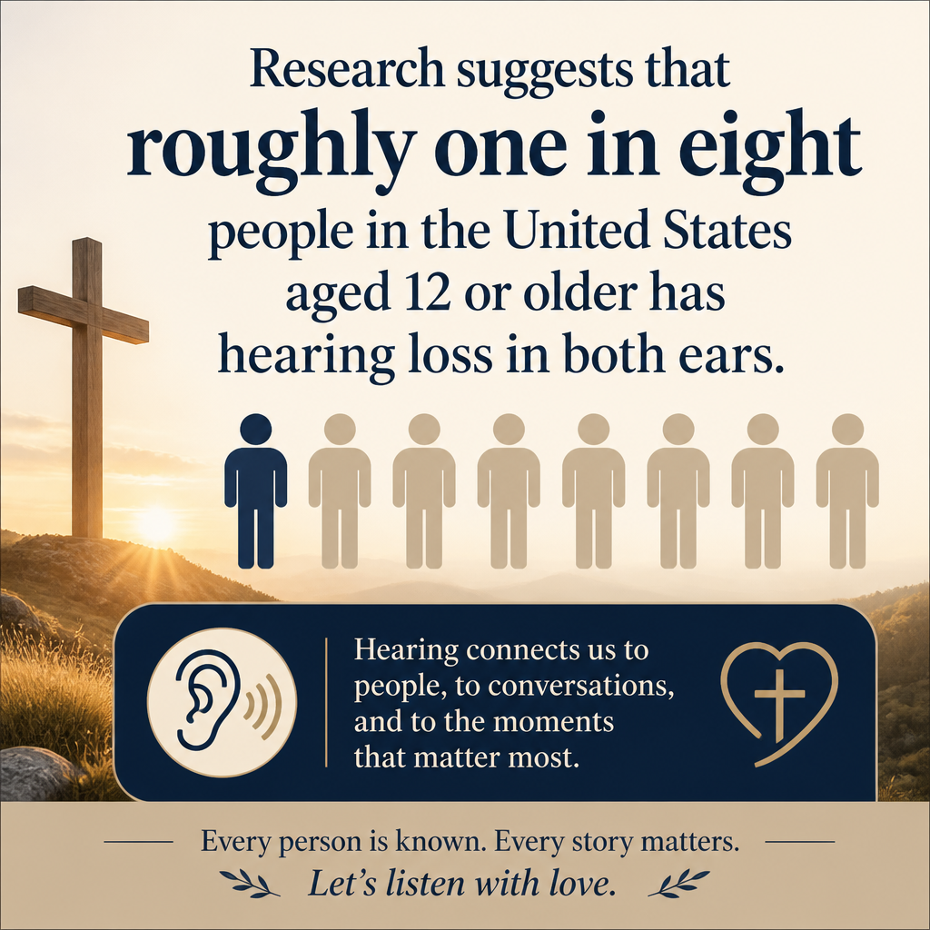 Research suggests that roughly one in eight people in the United States aged 12 or older has hearing loss in both ears.