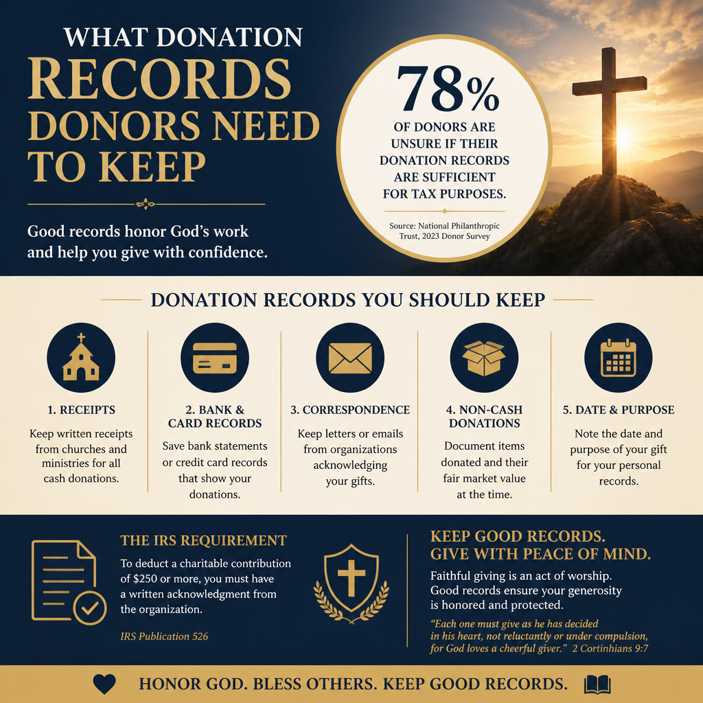 What donation records donors need to keep statistics
