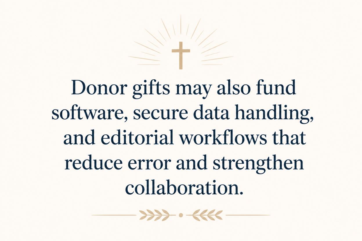 Key insight about What donor gifts fund in Bible translation ministries