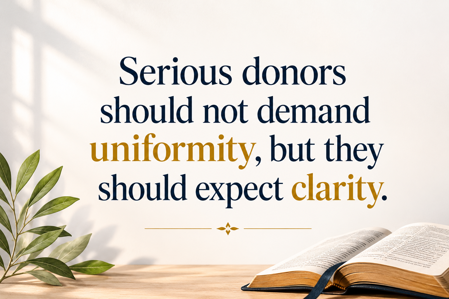 Key insight about What donor values align with Christian senior care ministries