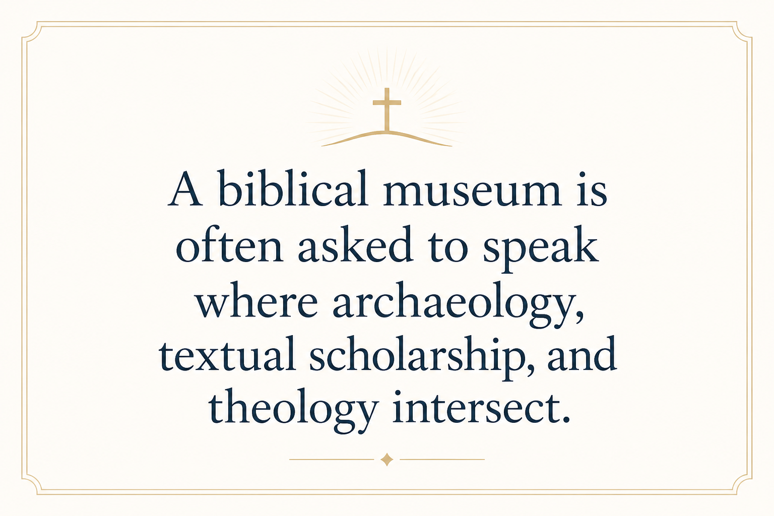 Key insight about What donors should expect from biblical museum ministry updates