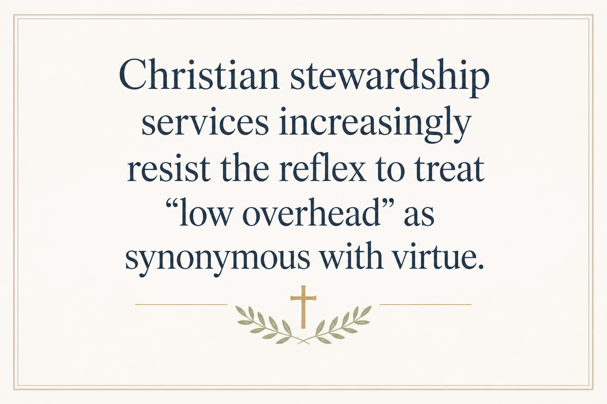 Key insight about What due diligence Christian stewardship services use