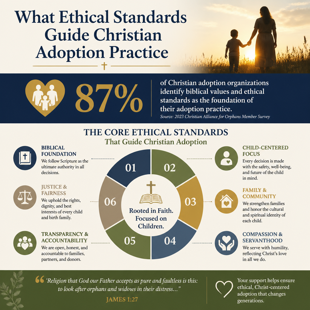 What ethical standards guide Christian adoption practice statistics