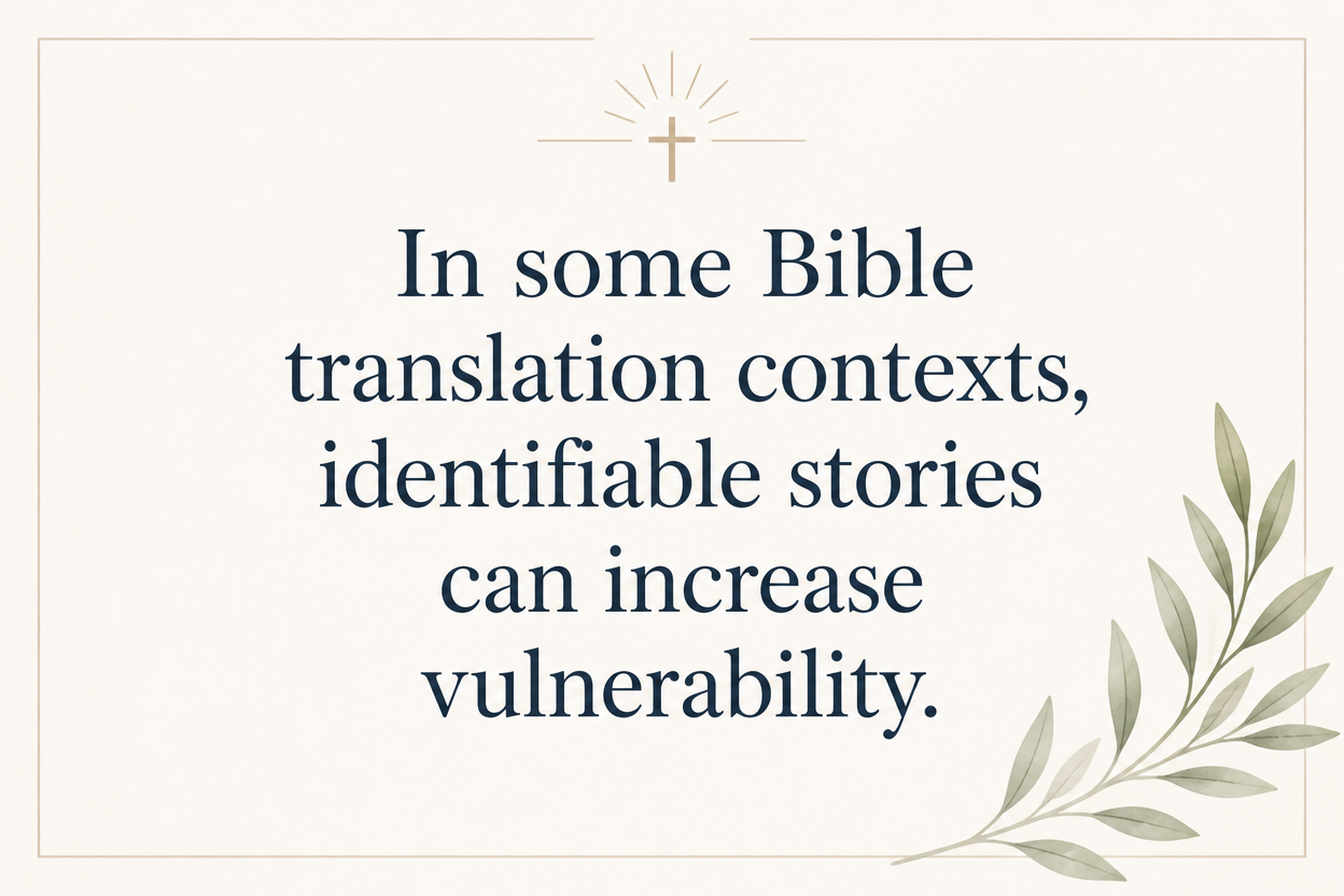 Key insight about What ethical storytelling looks like in Bible translation ministries