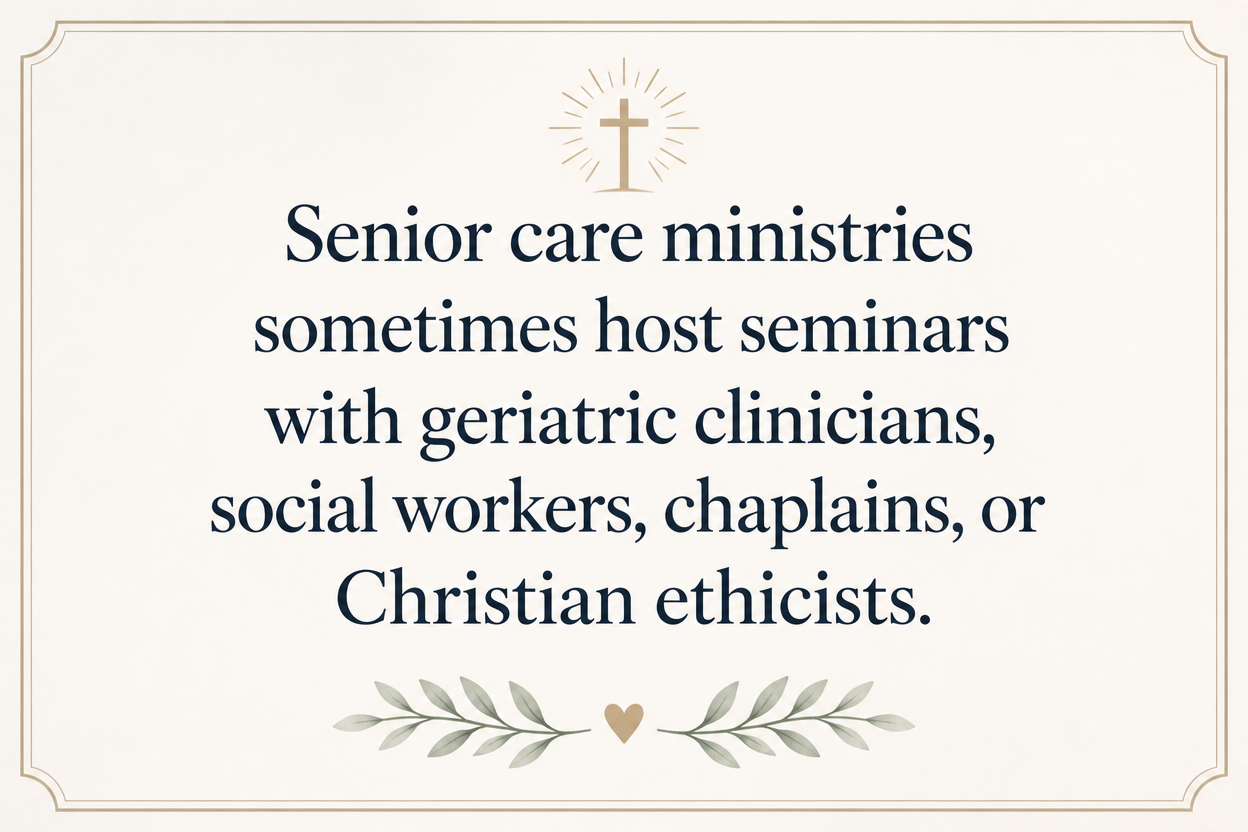 Key insight about What events Christian senior care ministries offer donors