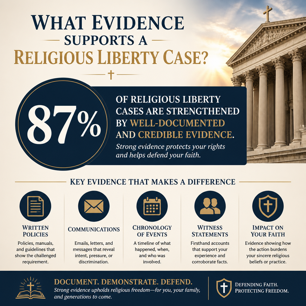 What evidence supports a religious liberty case statistics