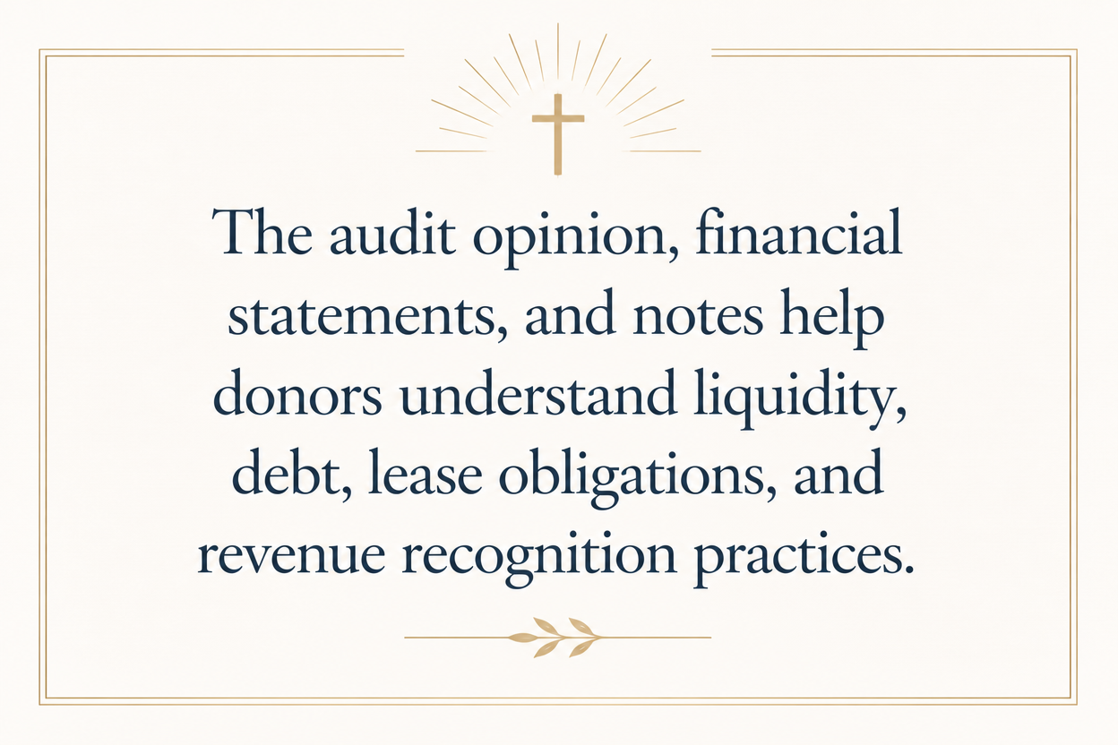 Key insight about What financial documents rescue missions should share