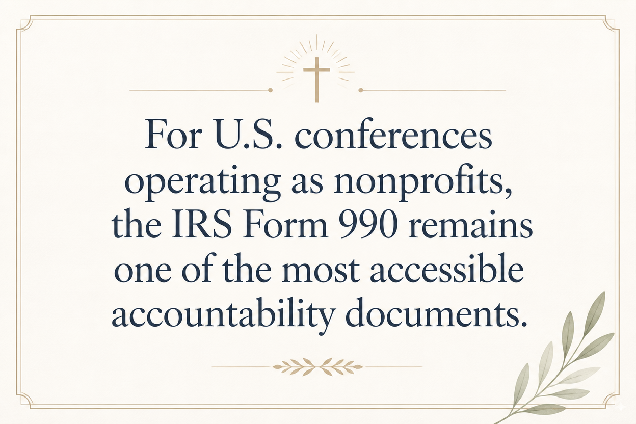 Key insight about What financial statements Christian conferences should share