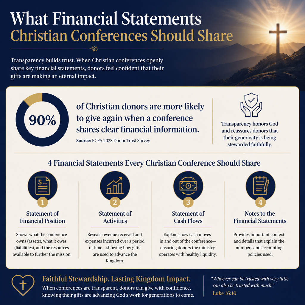 What financial statements Christian conferences should share statistics