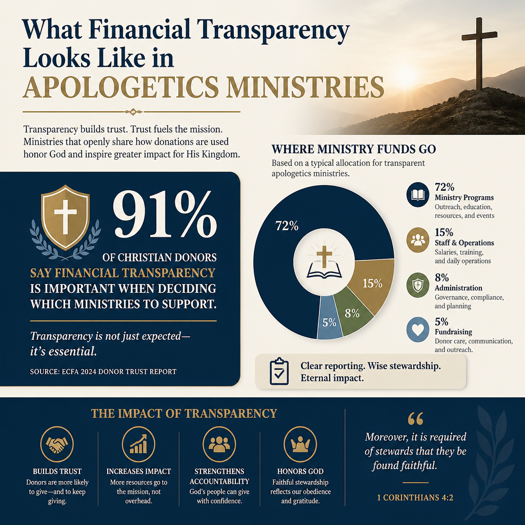 What financial transparency looks like in apologetics ministries statistics