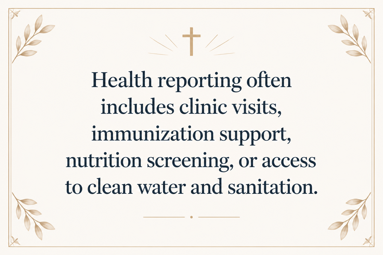 Key insight about What impact metrics child sponsorship ministries share with donors
