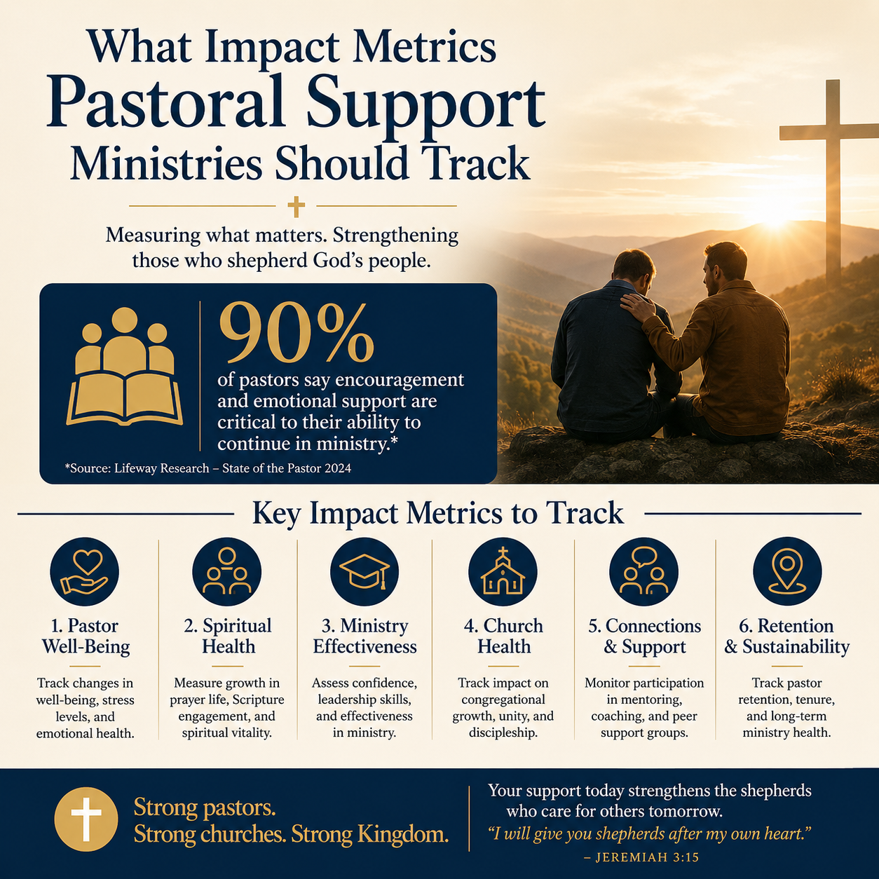 What impact metrics pastoral support ministries should track statistics