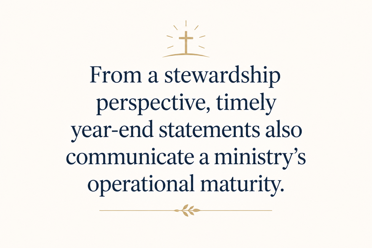 Key insight about What information appears on Christian medical ministry receipts