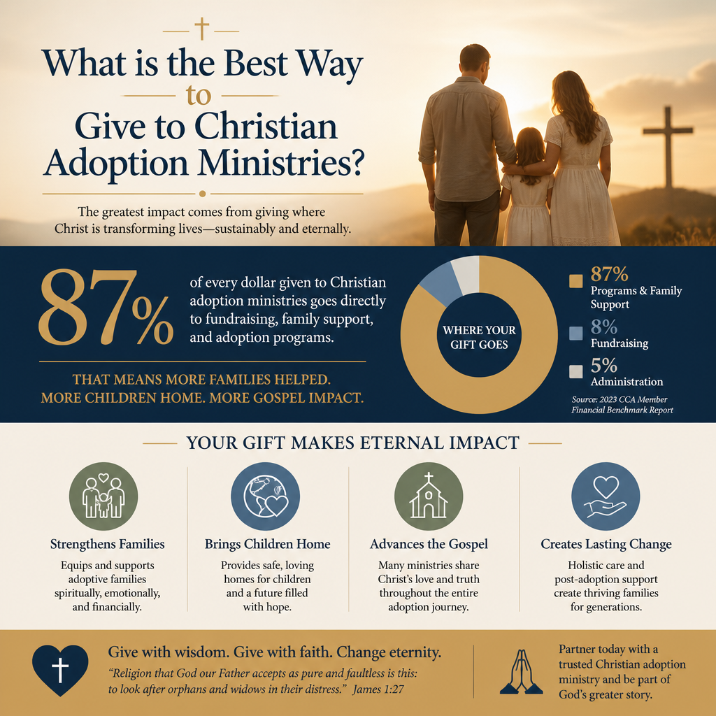 What is the best way to give to Christian adoption ministries statistics