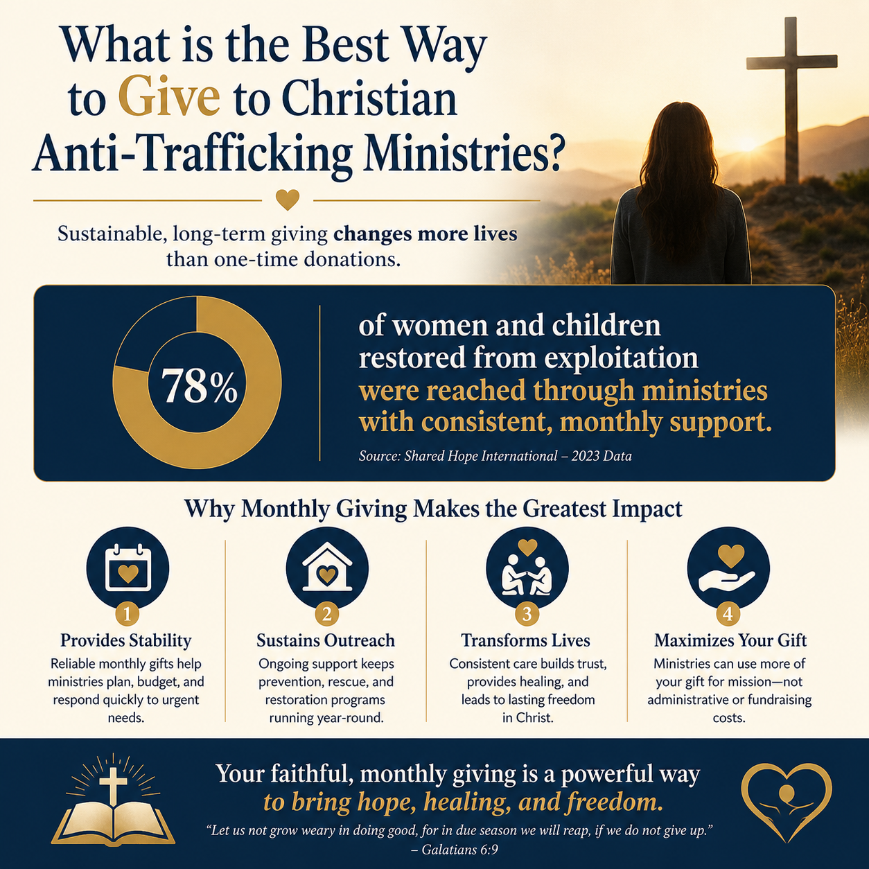 What is the best way to give to Christian anti-trafficking ministries statistics