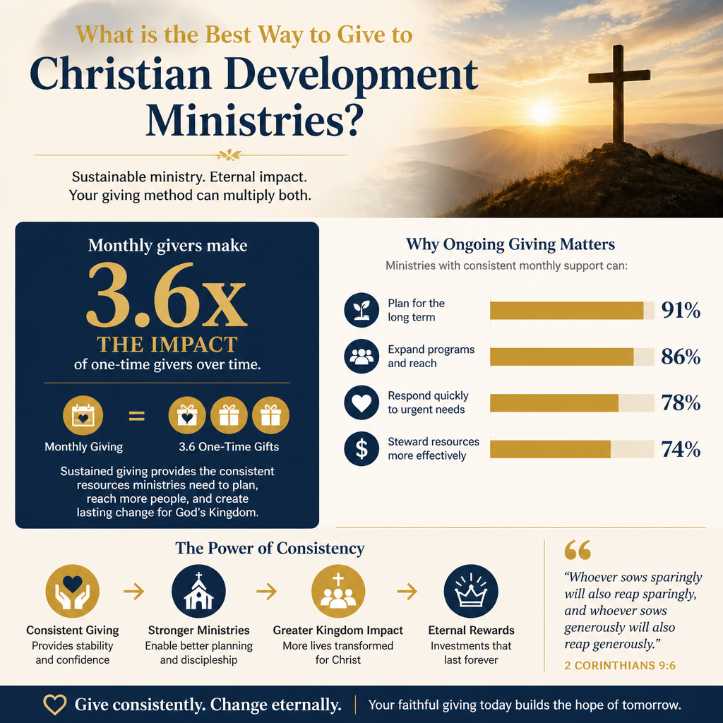 What is the best way to give to Christian development ministries statistics