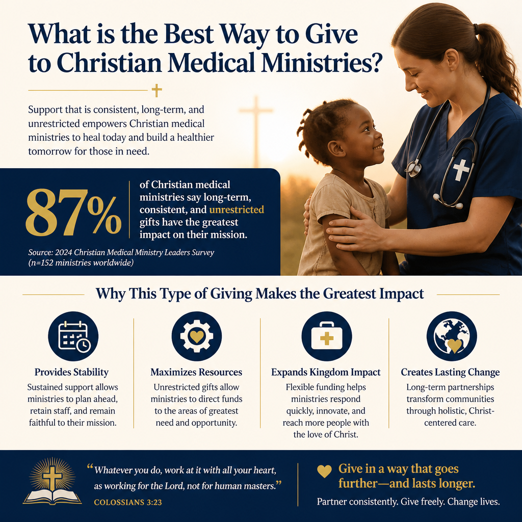 What is the best way to give to Christian medical ministries statistics