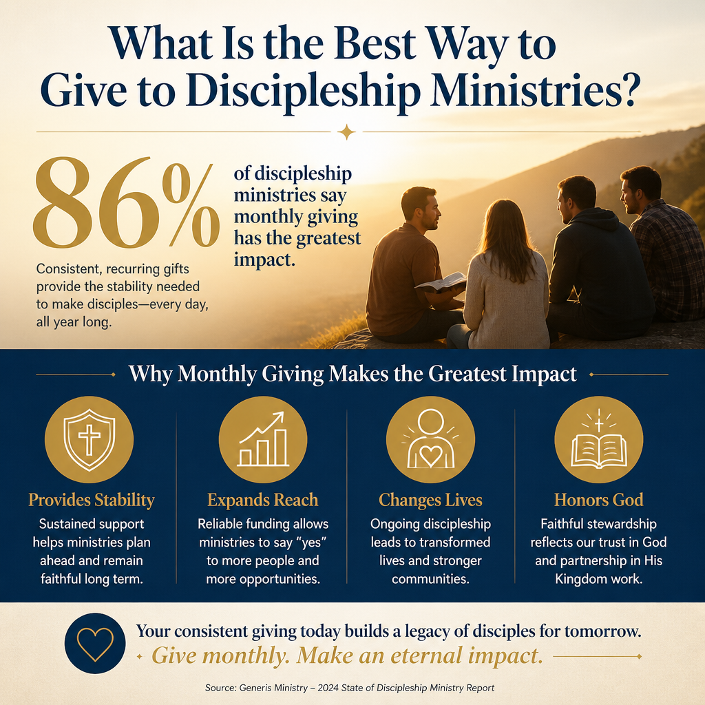 What is the best way to give to discipleship ministries statistics