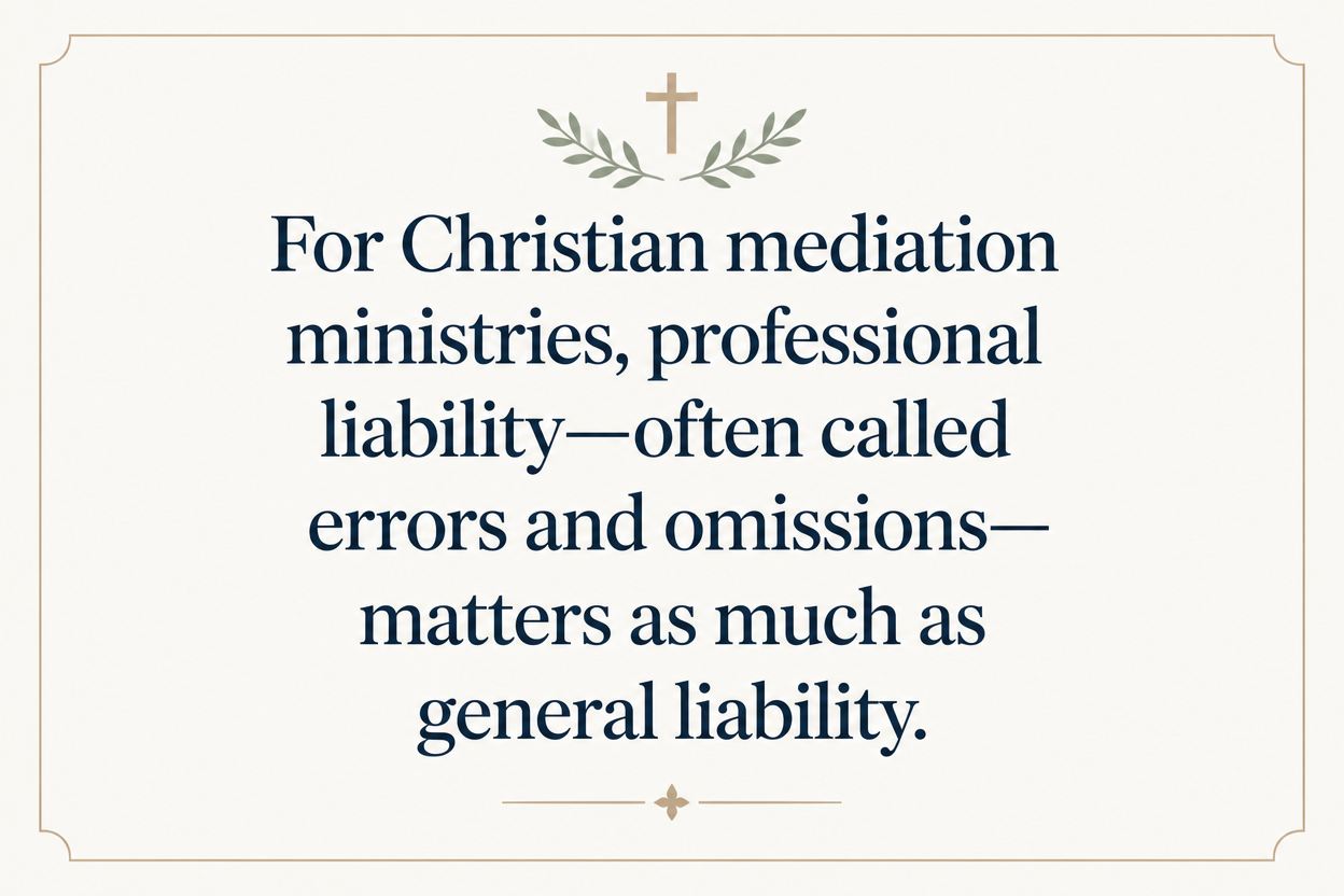 Key insight about What liability insurance Christian mediation ministries should carry