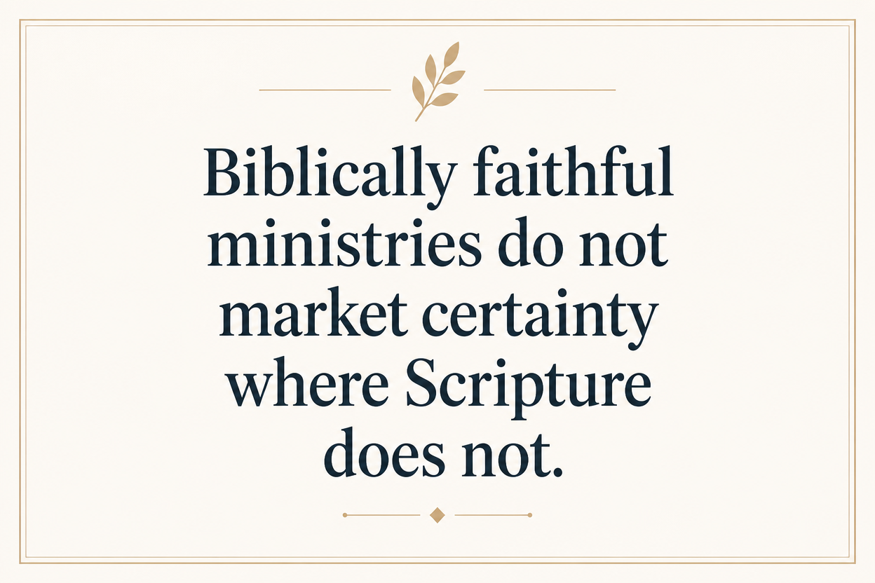 Key insight about What makes a Christian financial ministry biblically faithful