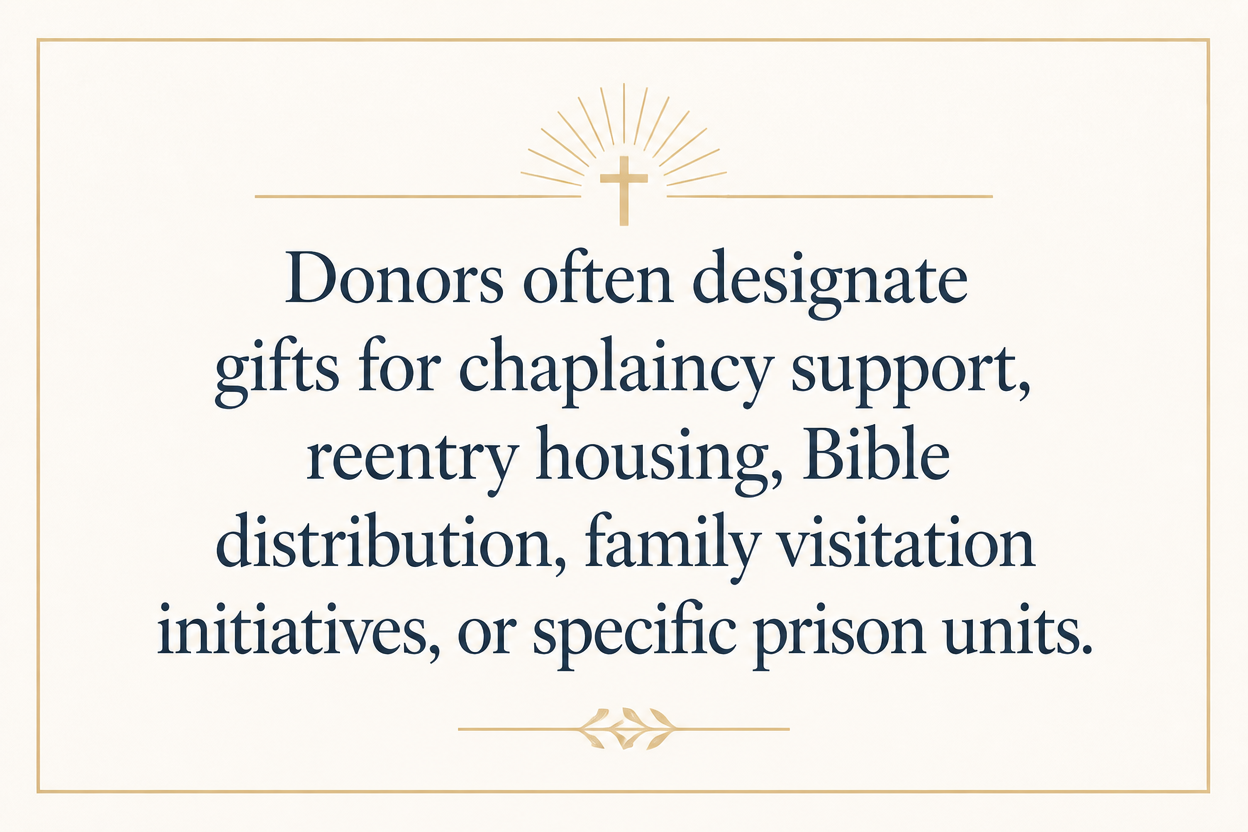 Key insight about What makes a prison ministry financially accountable