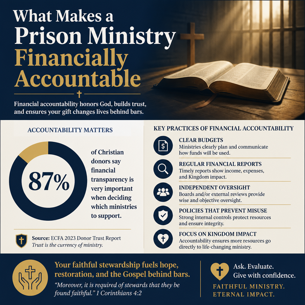 What makes a prison ministry financially accountable statistics