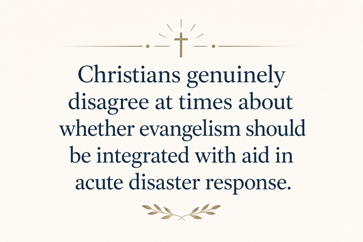 Key insight about What makes Christian disaster relief ministries effective