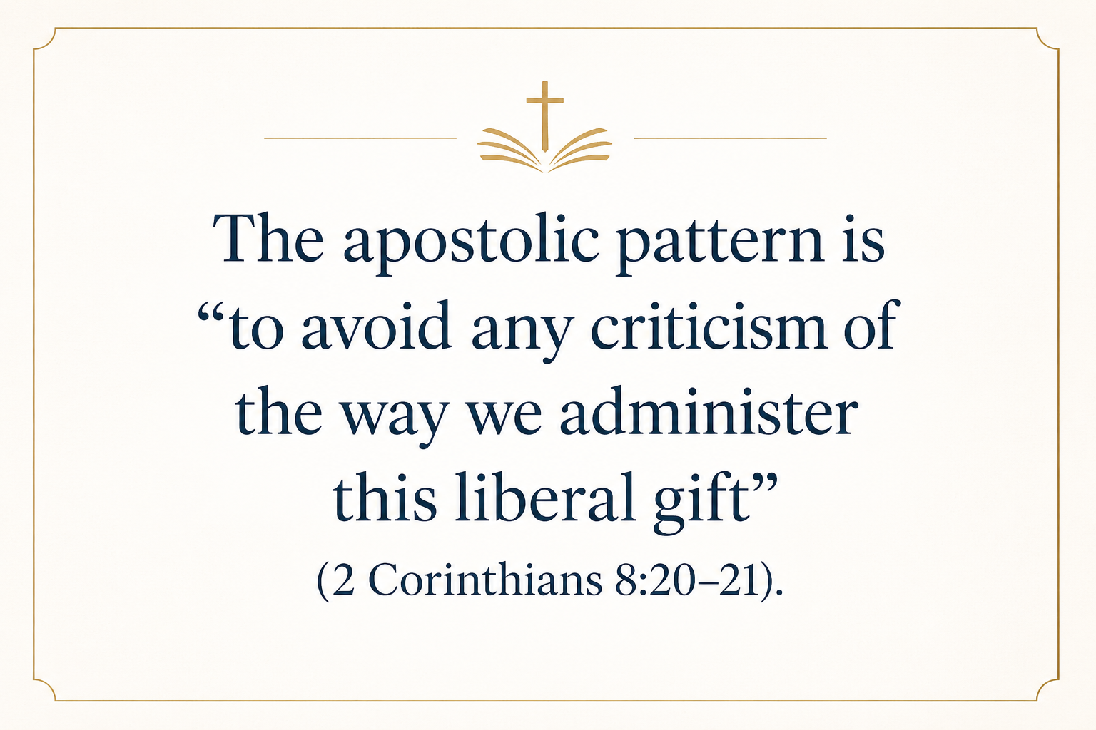 Key insight about What makes Christian relief ministries financially transparent