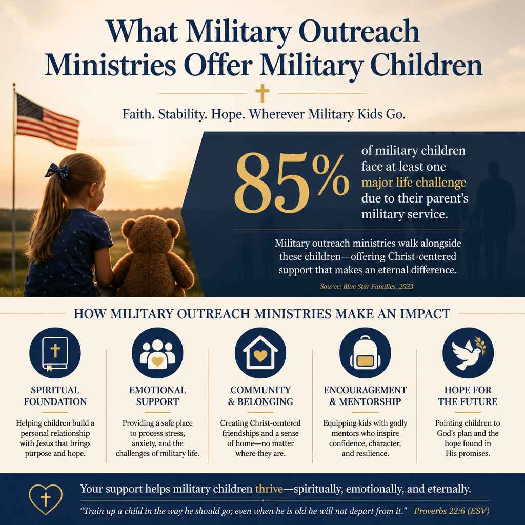 What military outreach ministries offer military children statistics