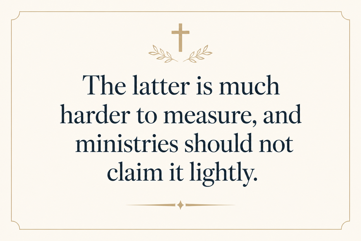 Key insight about What outcomes child sponsorship ministries report to donors