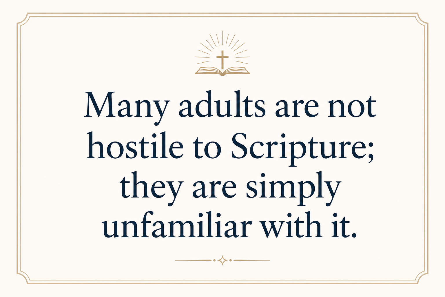 Key insight about What outreach models work for Bible study and engagement ministries