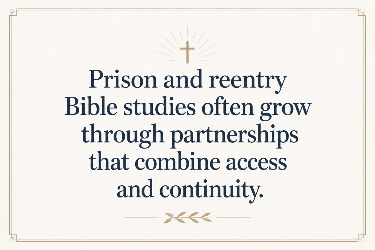 Key insight about What partnerships help Bible study ministries grow locally